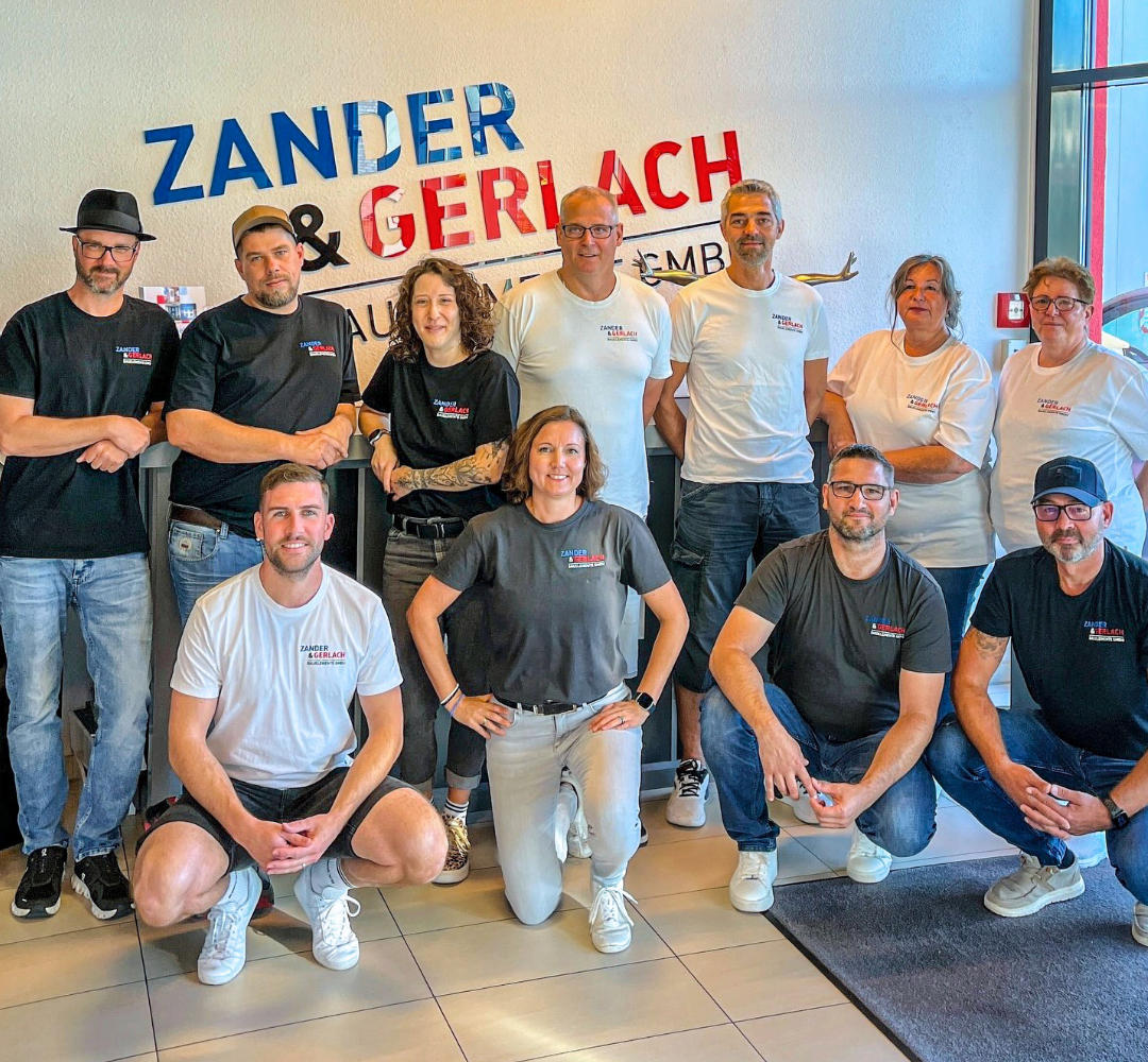 Das ist das Team von Zander und Gerlach Bauelemente.